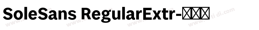 SoleSans RegularExtr字体转换